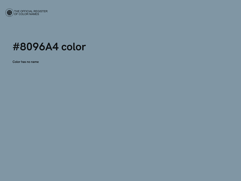 #8096A4 color image