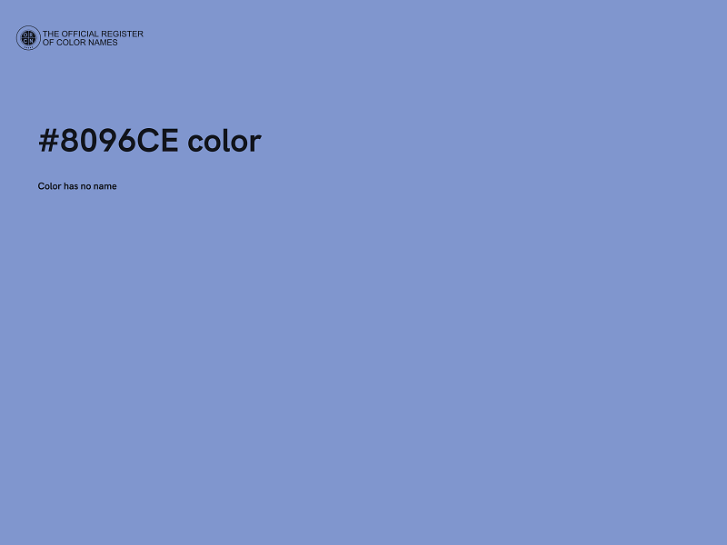 #8096CE color image