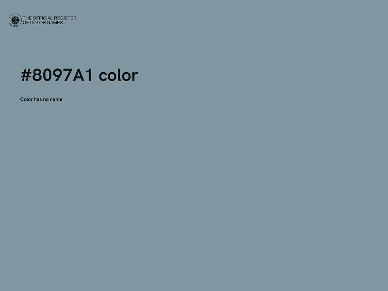 #8097A1 color image