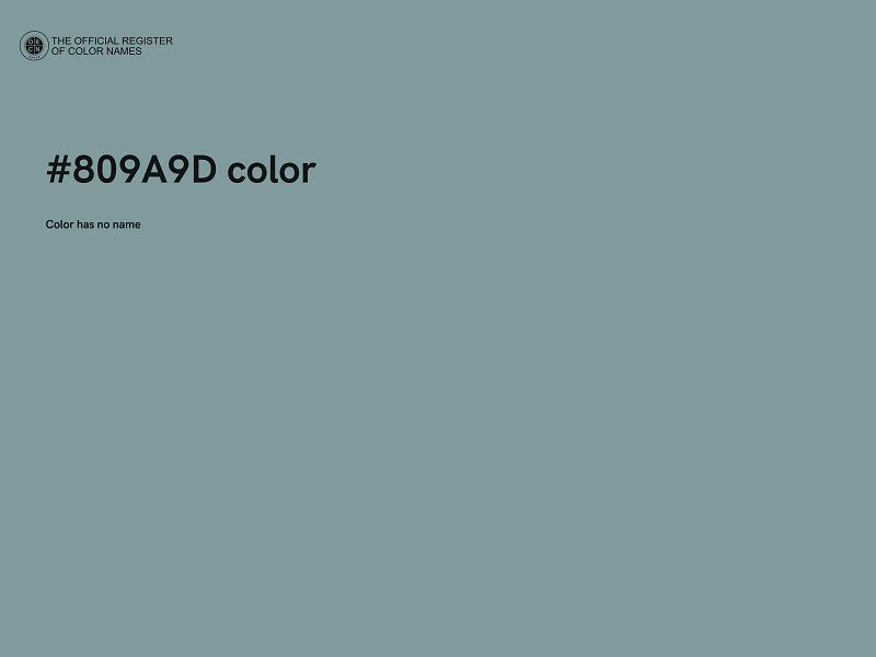 #809A9D color image