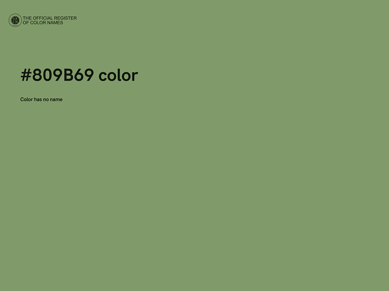 #809B69 color image