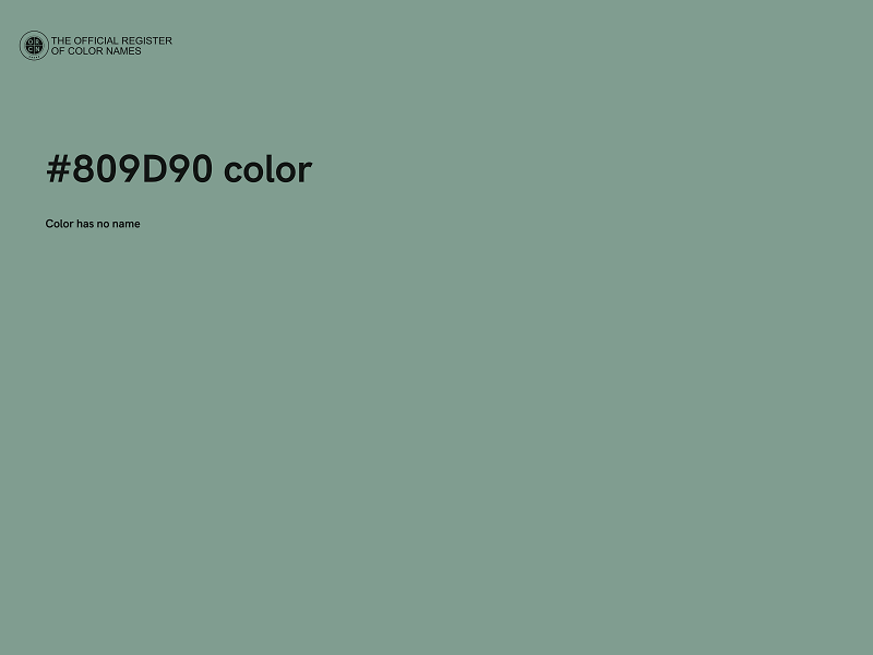 #809D90 color image