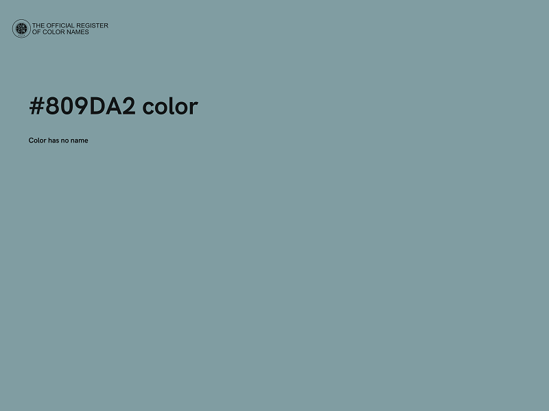 #809DA2 color image