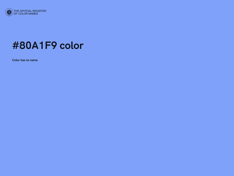 #80A1F9 color image