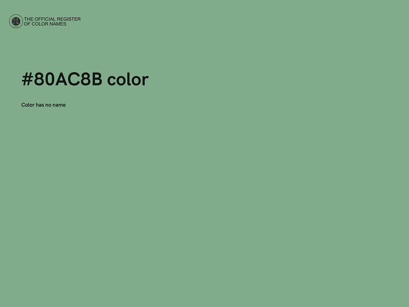 #80AC8B color image