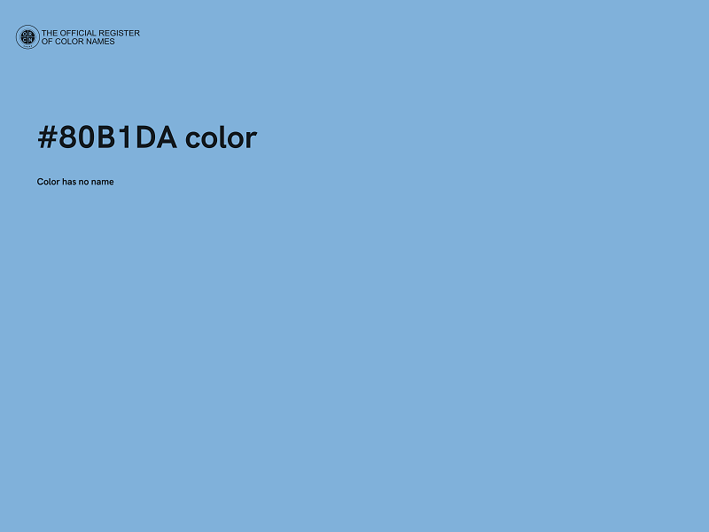 #80B1DA color image