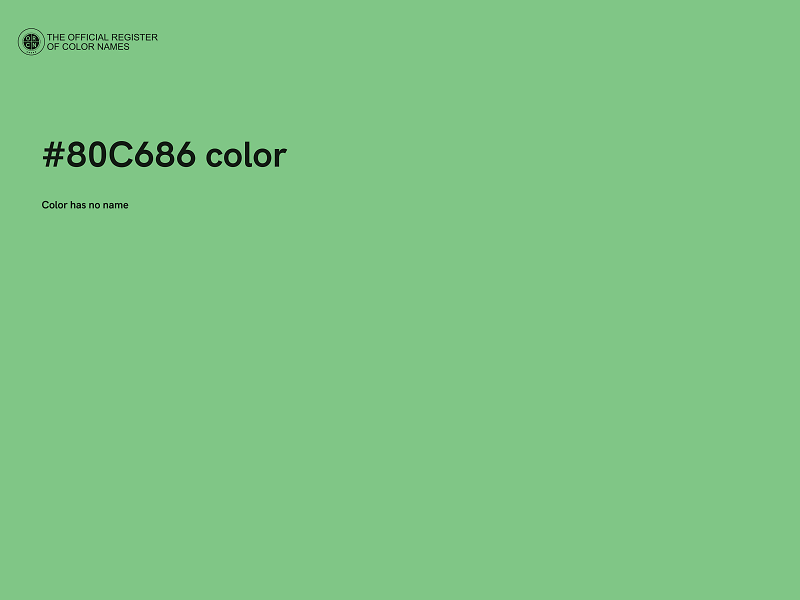 #80C686 color image