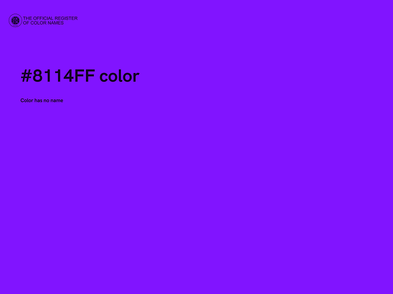 #8114FF color image