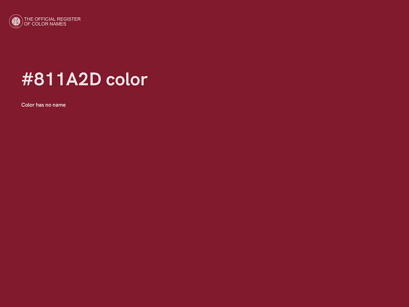 #811A2D color image