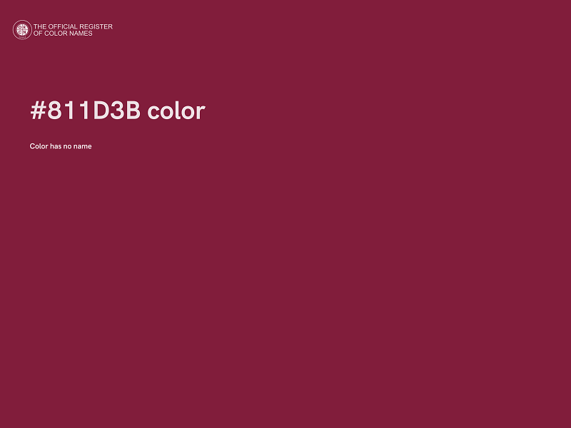 #811D3B color image