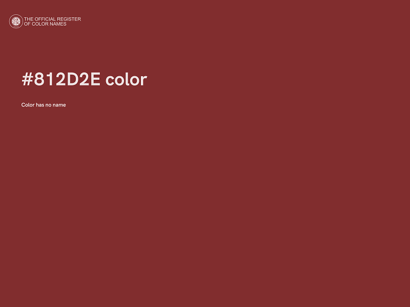 #812D2E color image