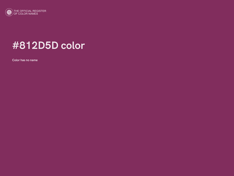 #812D5D color image