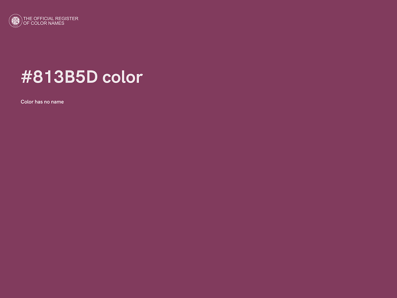 #813B5D color image