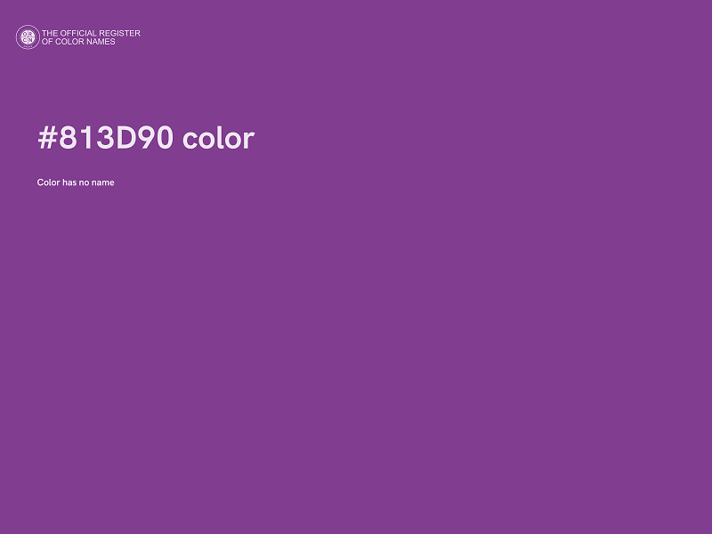 #813D90 color image