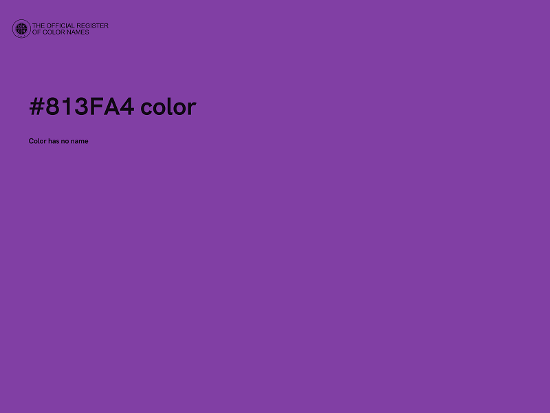 #813FA4 color image