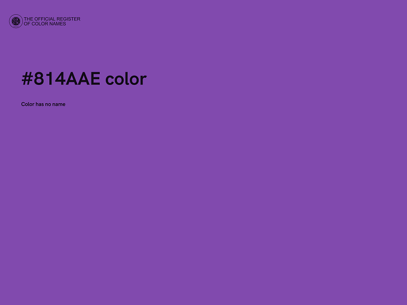 #814AAE color image