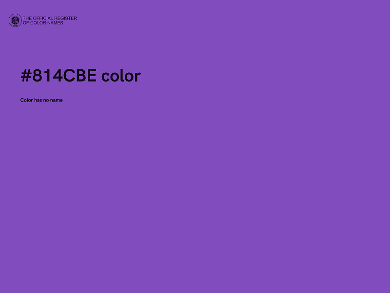 #814CBE color image