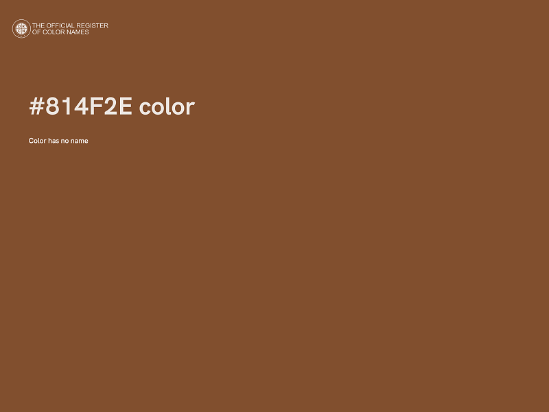 #814F2E color image