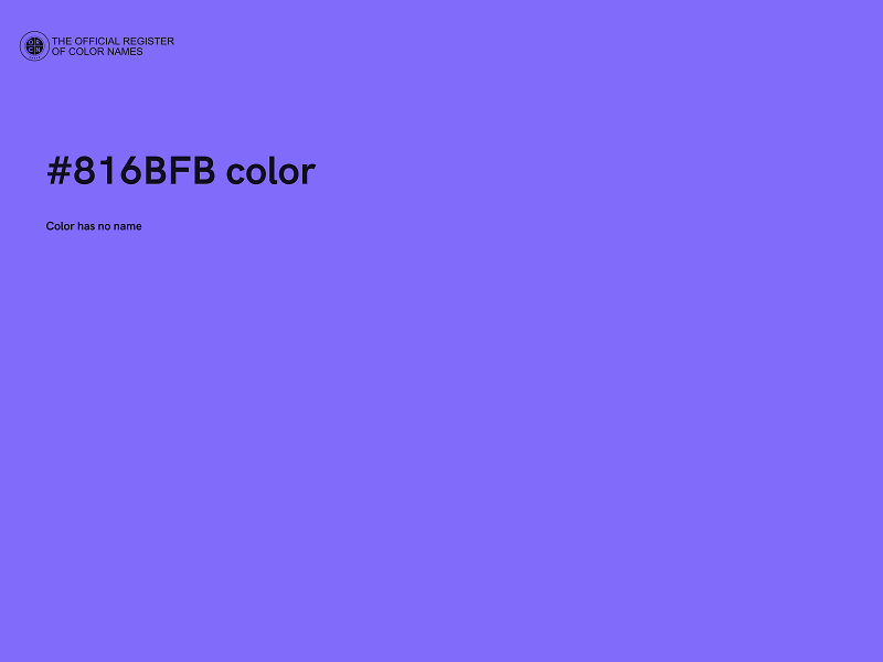 #816BFB color image