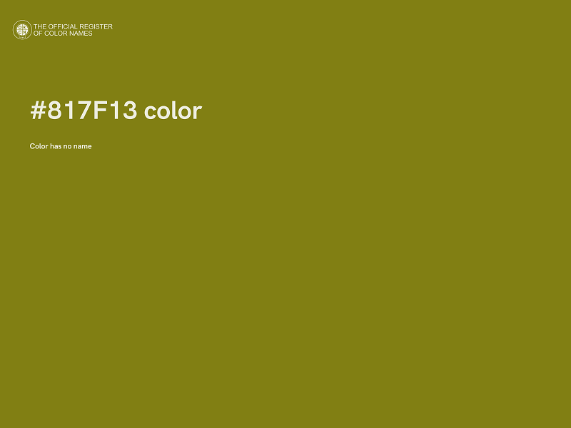 #817F13 color image