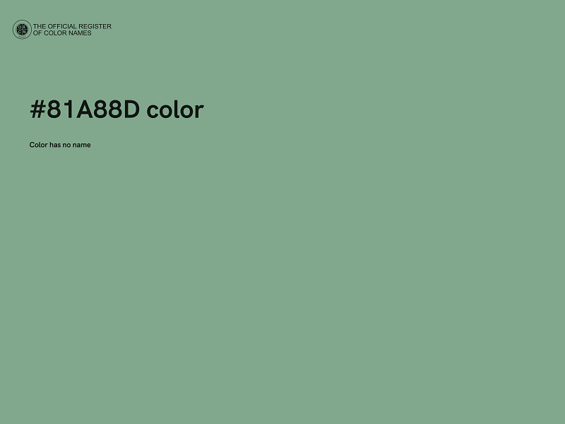 #81A88D color image