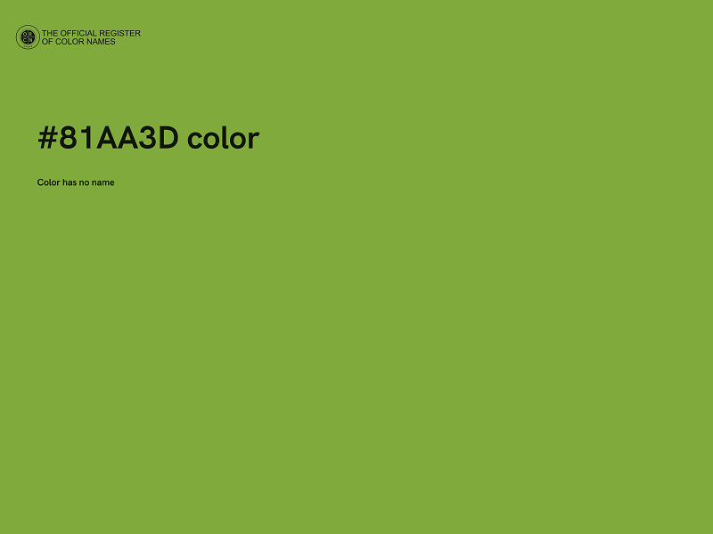 #81AA3D color image