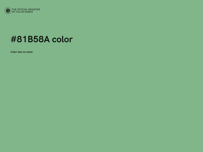 #81B58A color image