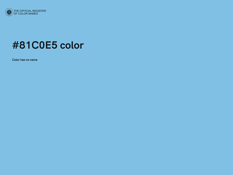 #81C0E5 color image