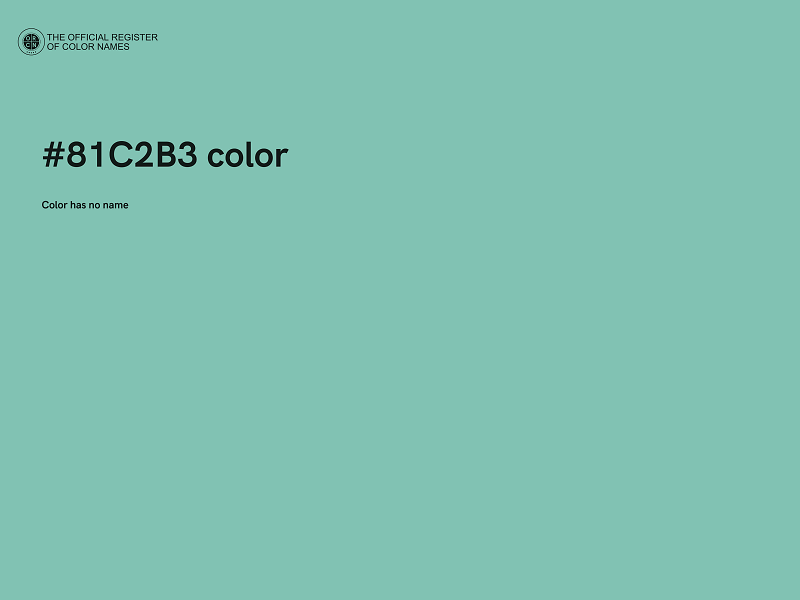 #81C2B3 color image