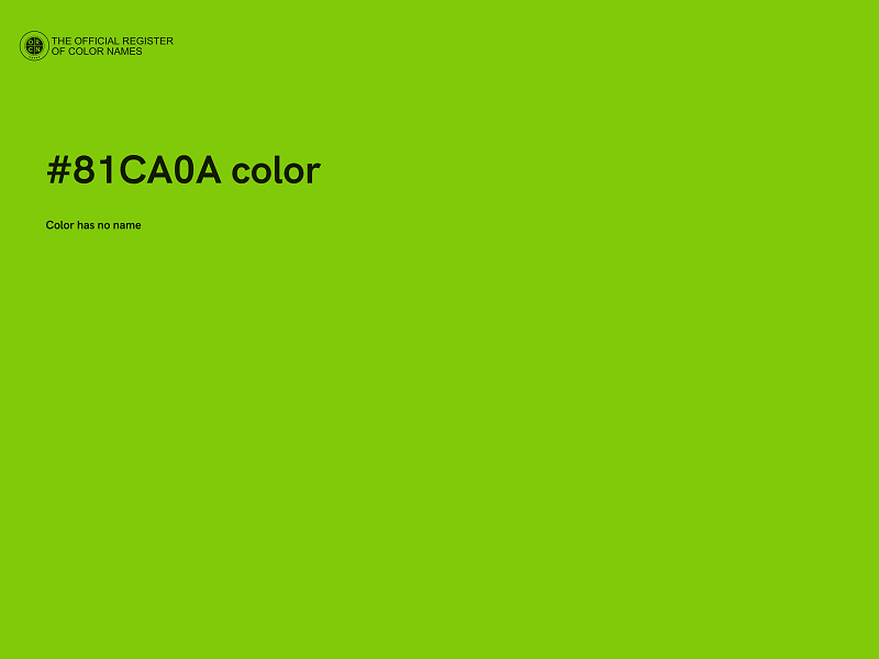 #81CA0A color image