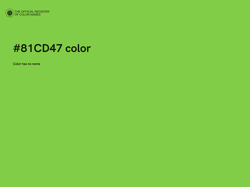 #81CD47 color image