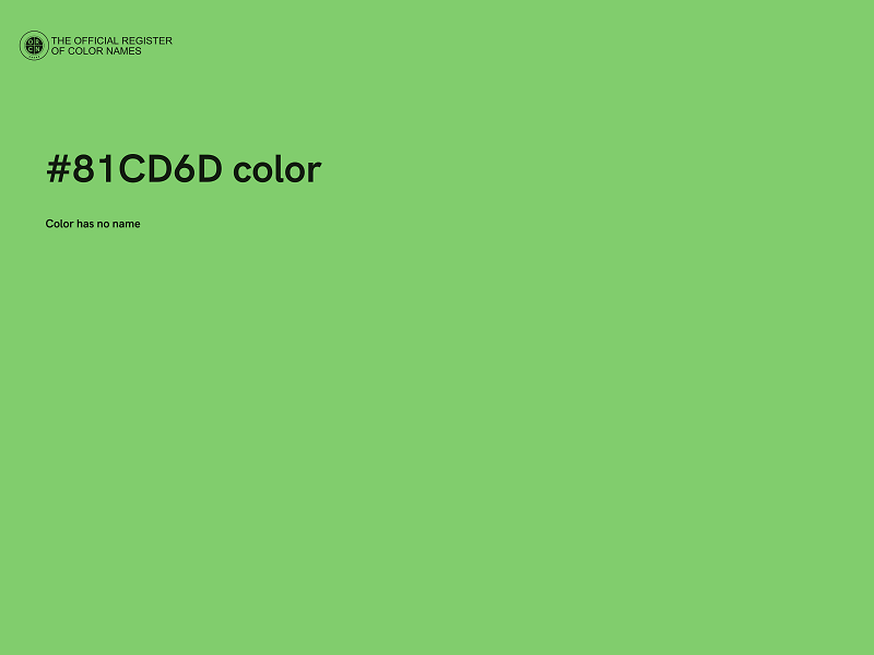 #81CD6D color image