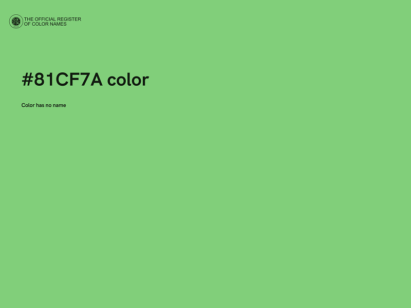 #81CF7A color image