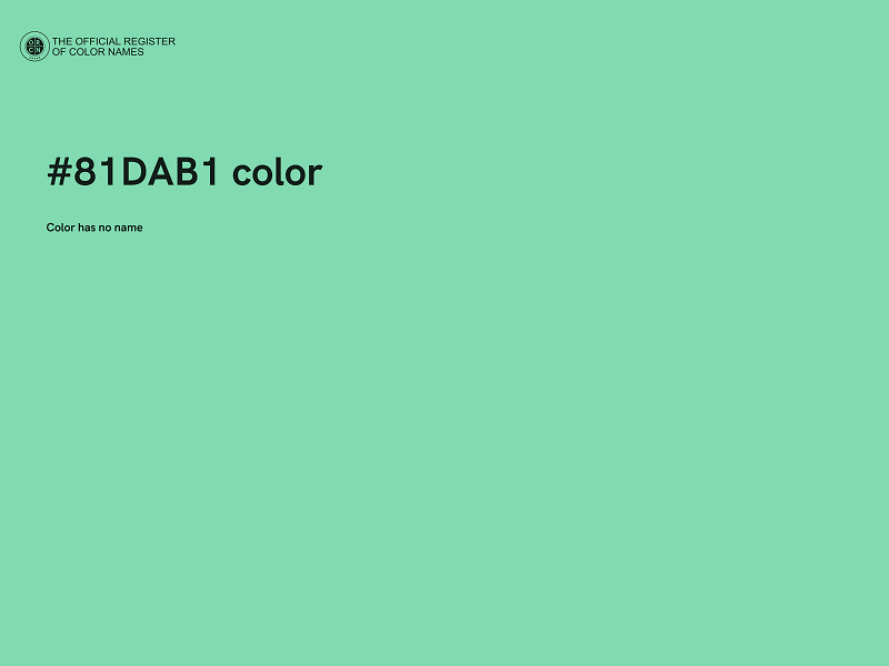 #81DAB1 color image