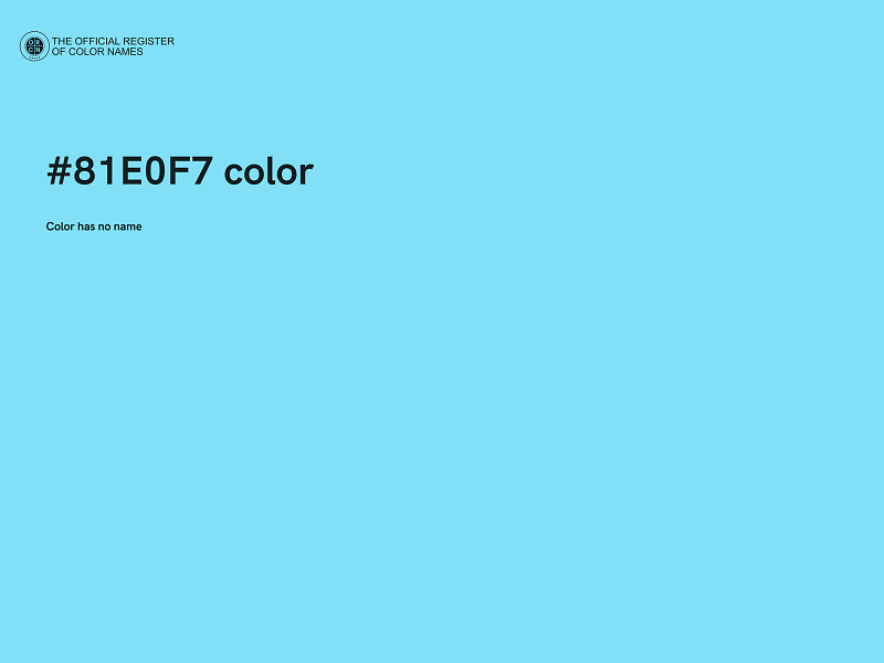 #81E0F7 color image