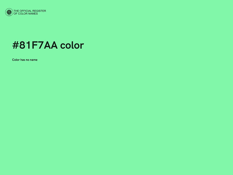 #81F7AA color image