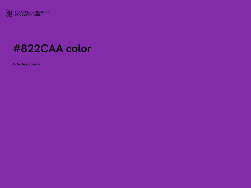 #822CAA color image