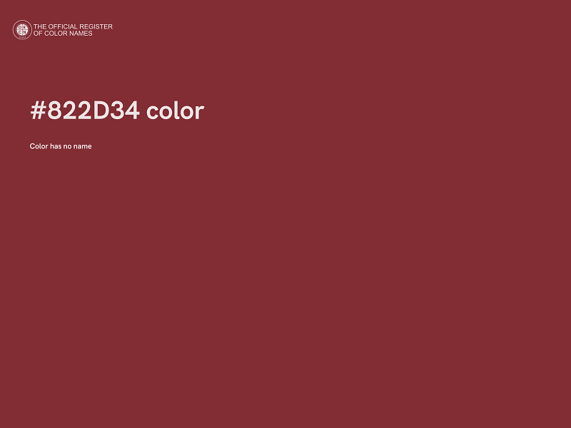 #822D34 color image