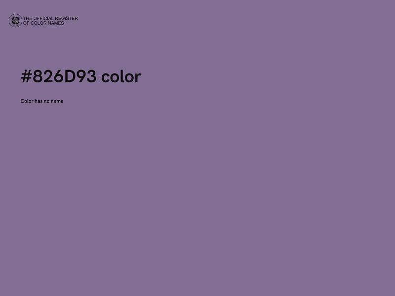 #826D93 color image