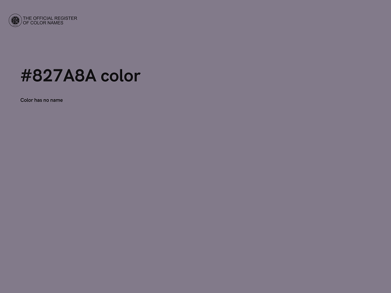 #827A8A color image