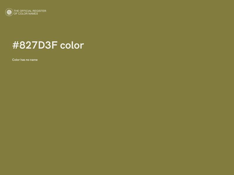 #827D3F color image