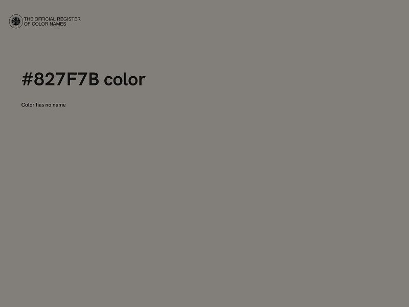 #827F7B color image