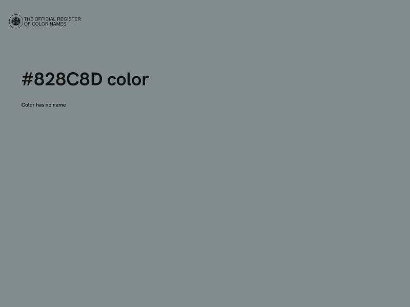 #828C8D color image