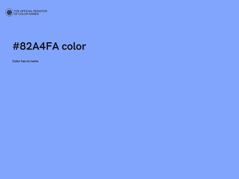 #82A4FA color image