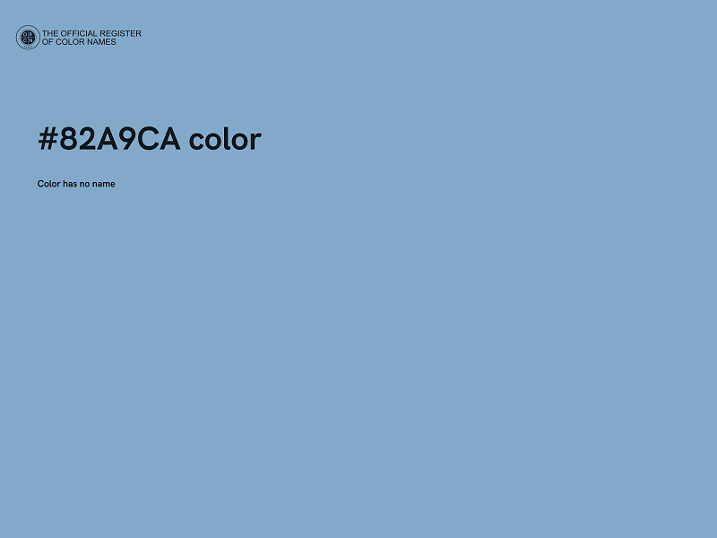 #82A9CA color image