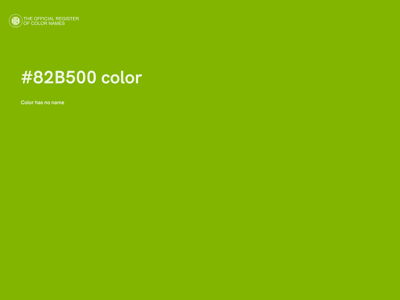 #82B500 color image