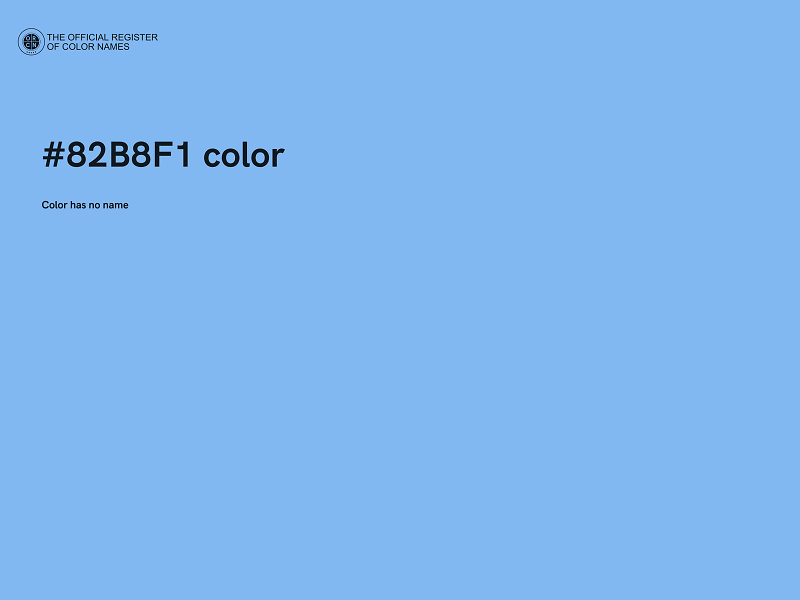 #82B8F1 color image