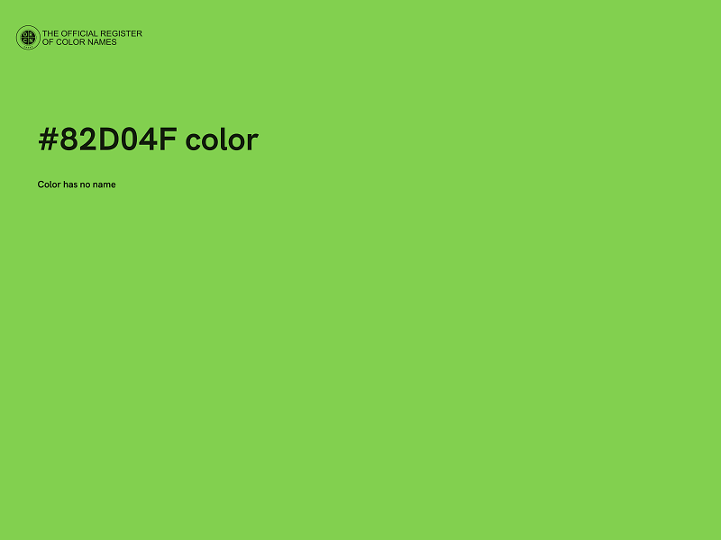 #82D04F color image