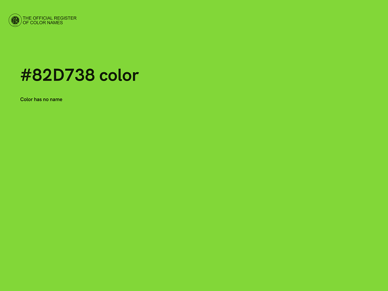 #82D738 color image