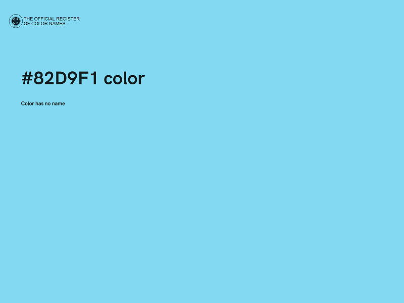 #82D9F1 color image